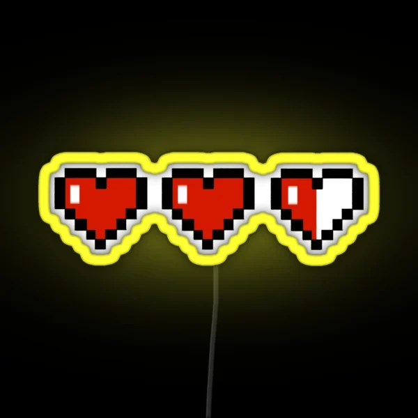 LOZ Hearts RGB Neon Sign