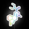 Add psychedelic vibe with colorful LSD molecule neon wall decoration