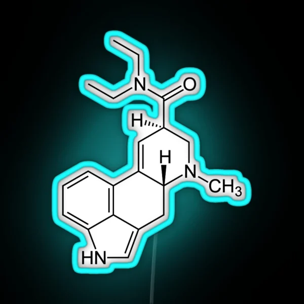 LSD Molecule RGB Neon Sign