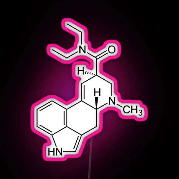 LSD Molecule RGB Neon Sign