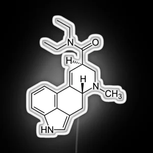 LSD Molecule RGB Neon Sign