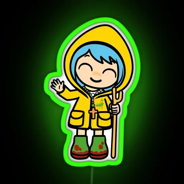 Luce Catholic Jubilee Anime Mascot RGB Neon Sign