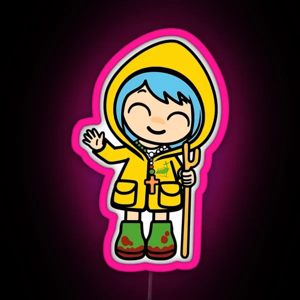 Luce Catholic Jubilee Anime Mascot RGB Neon Sign