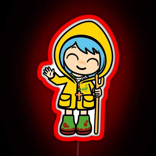 Luce Catholic Jubilee Anime Mascot RGB Neon Sign