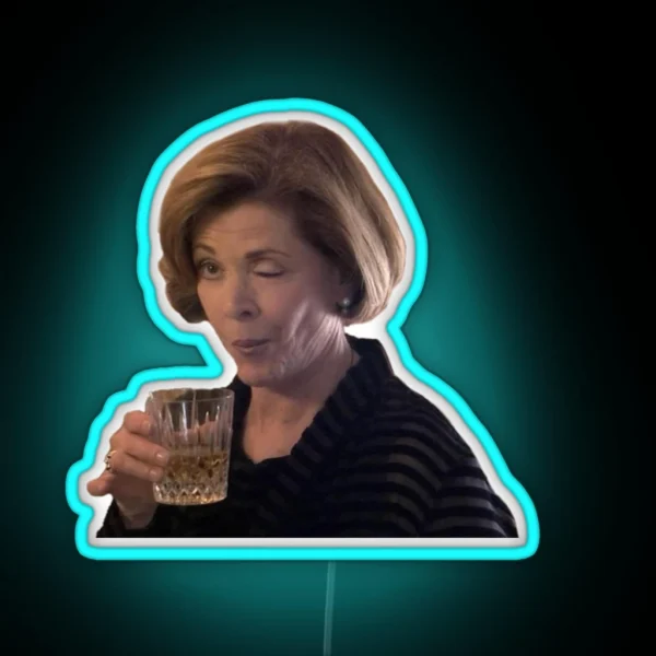 Lucille Bluth Wink RGB Neon Sign