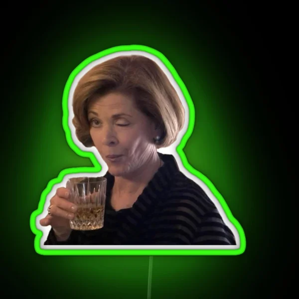 Lucille Bluth Wink RGB Neon Sign