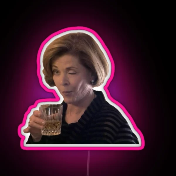 Lucille Bluth Wink RGB Neon Sign