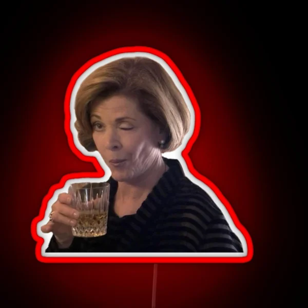 Lucille Bluth Wink RGB Neon Sign