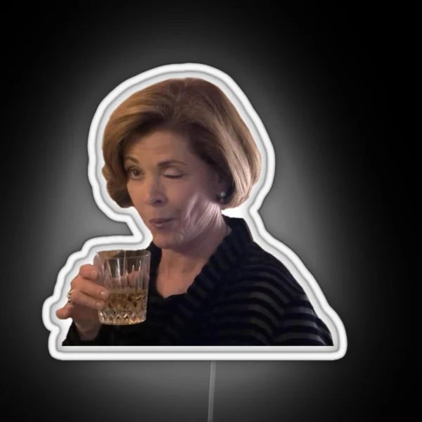 Lucille Bluth Wink RGB Neon Sign