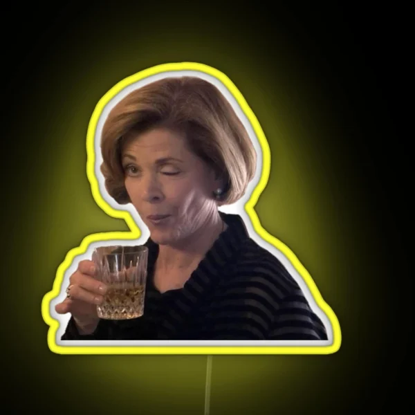 Lucille Bluth Wink RGB Neon Sign