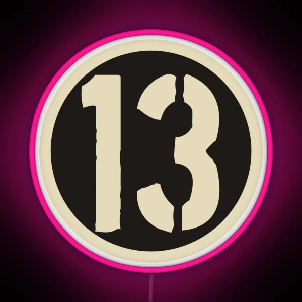 Lucky 13 RGB Neon Sign