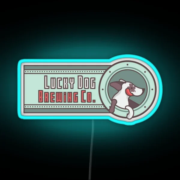 Lucky Dog Brewing Co RGB Neon Sign