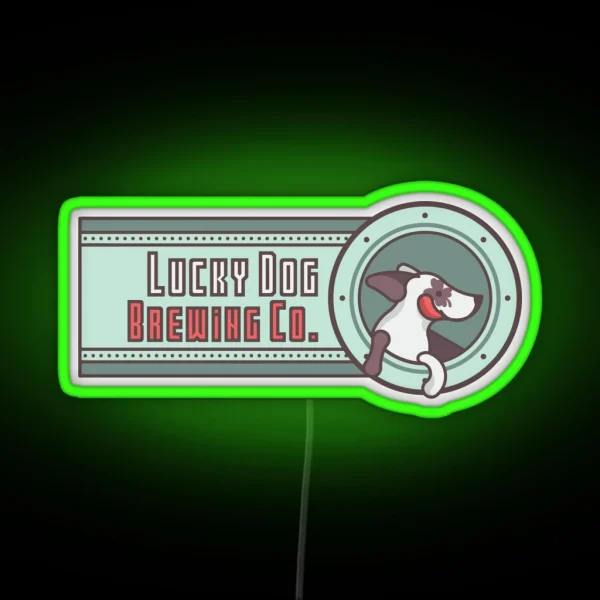 Lucky Dog Brewing Co RGB Neon Sign