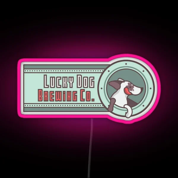 Lucky Dog Brewing Co RGB Neon Sign