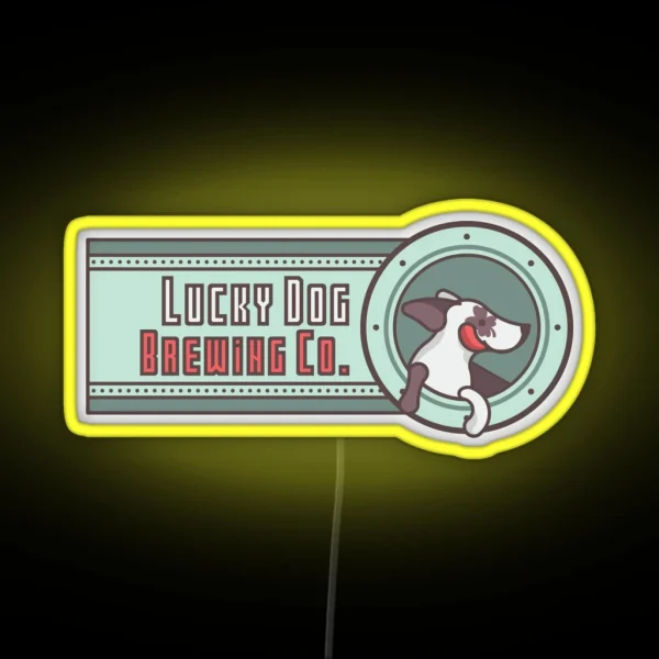 Lucky Dog Brewing Co RGB Neon Sign