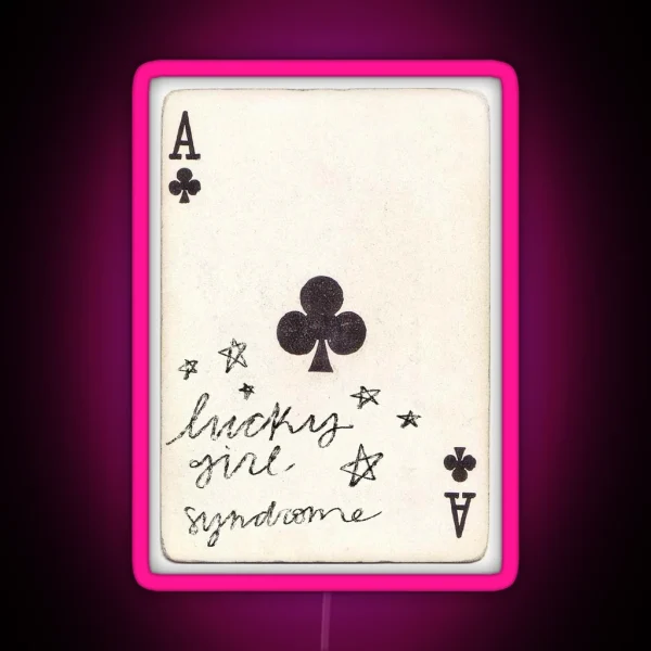 Lucky Girl Syndrome With Stars RGB Neon Sign