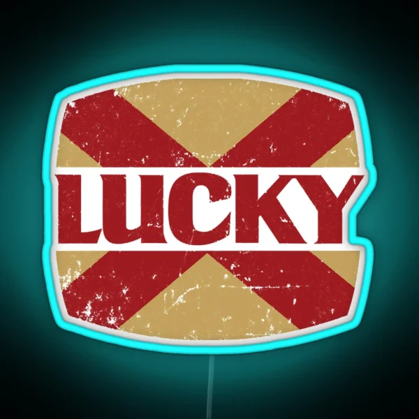 Lucky Lager Led RGB Neon Sign