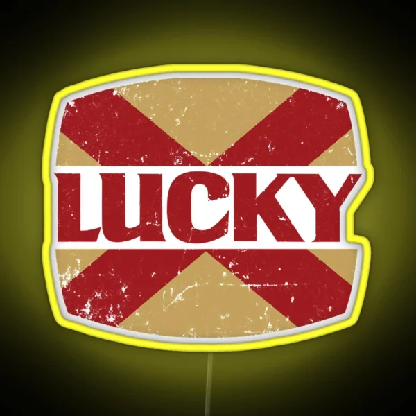 Lucky Lager Led RGB Neon Sign