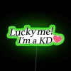 Lucky Me Neon Sign with Customizable RGB Lighting Options