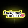 Vibrant KD Neon Sign with Colorful RGB LED Lighting Display
