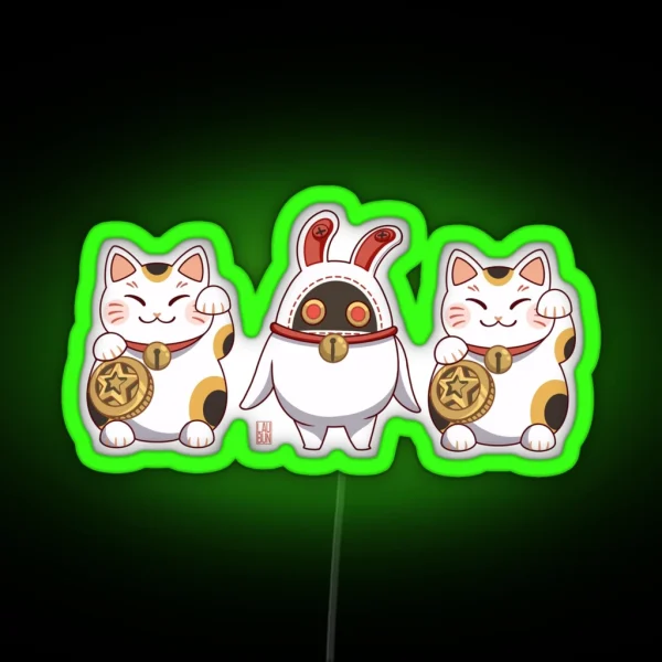 Luckyboo Bangboo Zenless Zone Zero Print Wall RGB Neon Sign