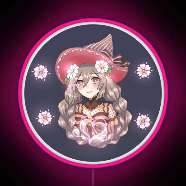 Ludmilla And Flowers RGB Neon Sign