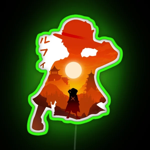 Luffy One Piece RGB Neon Sign