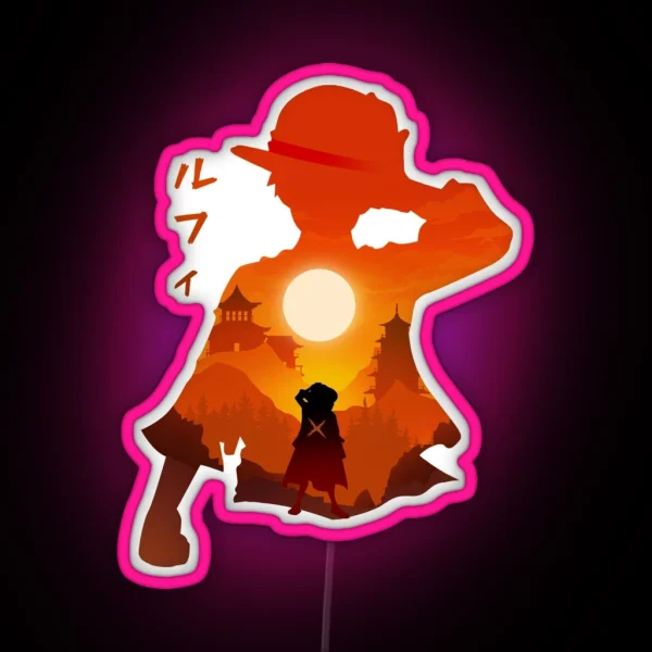 Luffy One Piece RGB Neon Sign
