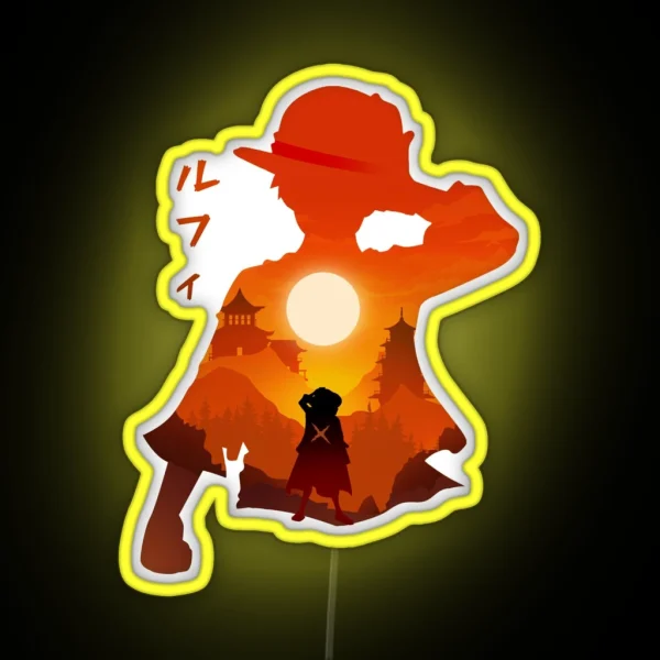 Luffy One Piece RGB Neon Sign