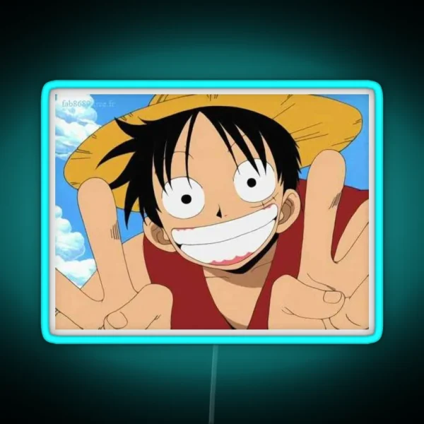 Luffy S Smile RGB Neon Sign