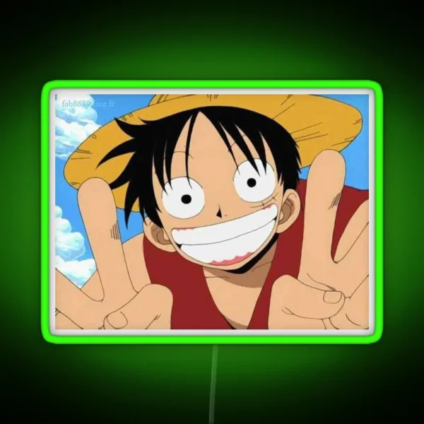 Luffy S Smile RGB Neon Sign
