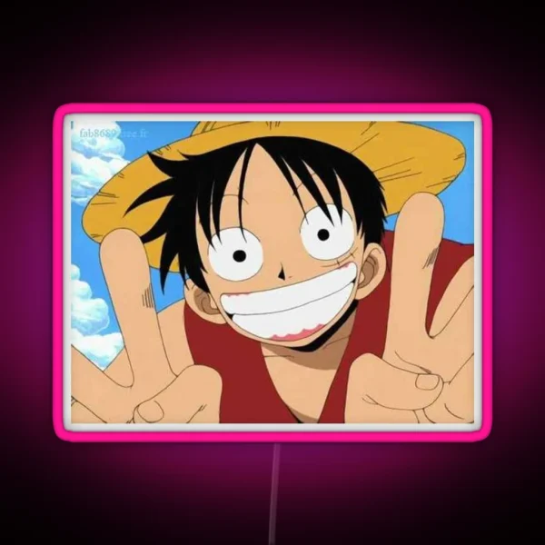 Luffy S Smile RGB Neon Sign