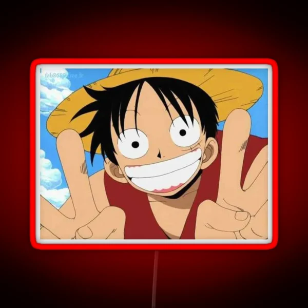 Luffy S Smile RGB Neon Sign