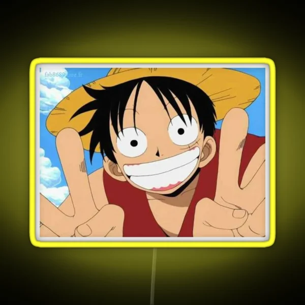 Luffy S Smile RGB Neon Sign