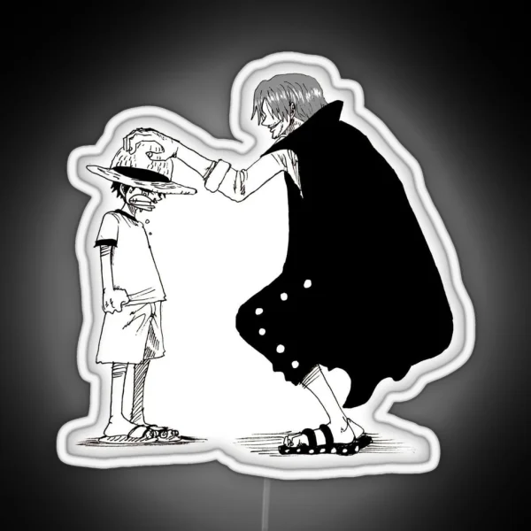 Luffy Shanks RGB Neon Sign