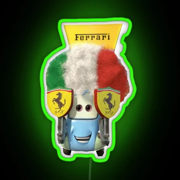 Luigi Red F1 RGB Neon Sign