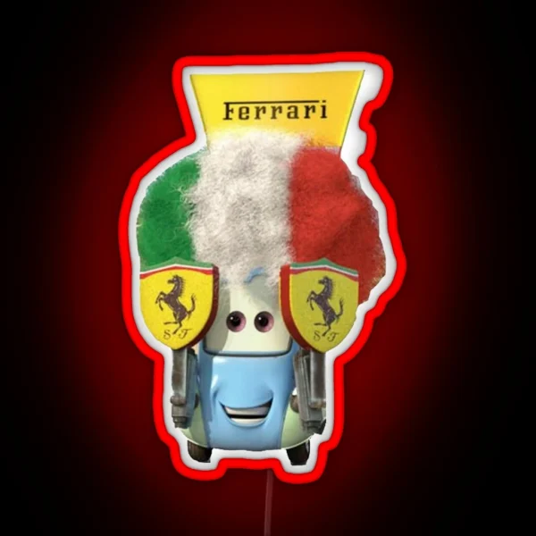 Luigi Red F1 RGB Neon Sign