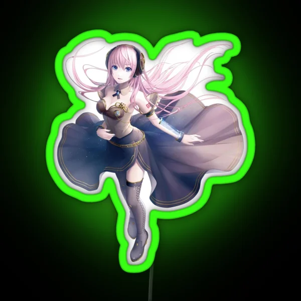 Luka Megurine Vocaloid 4 RGB Neon Sign