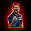RGB Neon Wall Sign Featuring Darts Pro Player Luke Humphries Logo