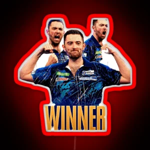 Luke Humphries World Darts Champion PDC RGB Neon Sign