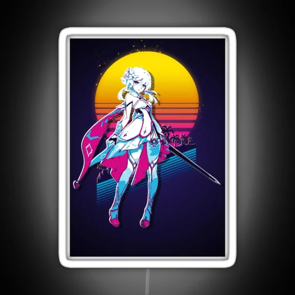Lumine Genshin Impact 80s Retro RGB Neon Sign