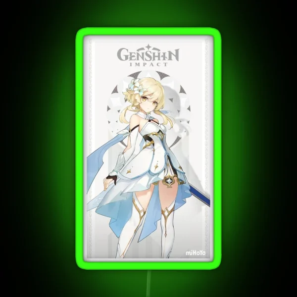 Lumine Genshin Impact Card RGB Neon Sign