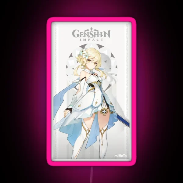 Lumine Genshin Impact Card RGB Neon Sign