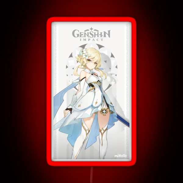 Lumine Genshin Impact Card RGB Neon Sign