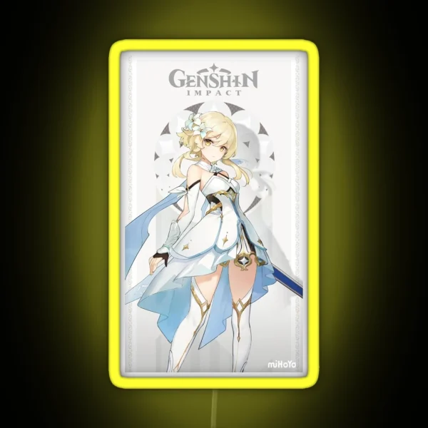 Lumine Genshin Impact Card RGB Neon Sign