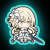 Genshin Impact themed colorful neon light decor with vibrant RGB glow