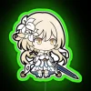 Vibrant luminescent Genshin Impact themed neon light decor for gamers.