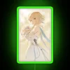 Add vibrant Lumine-inspired Genshin Impact RGB neon wall decor accents
