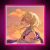 Customizable Lumine Genshin Impact themed RGB LED neon wall decoration