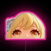 RGB Neon Sign Inspired by Genshin Impact's Lumine Character Design